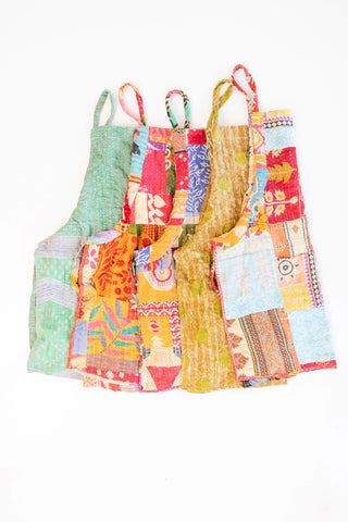 Recycled Patchwork Kantha Sari Apron