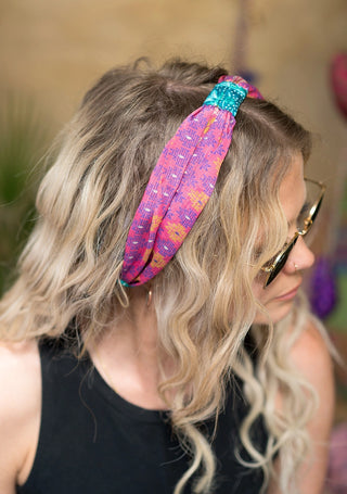 Mystery Recycled Sari Headband with Knot