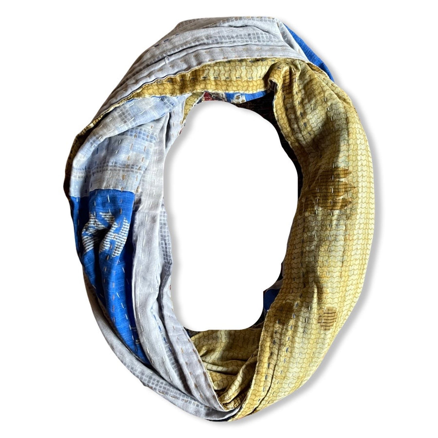 Kantha Infinity Scarf - This piece Supports Women Empowerment- Item: 1366-I