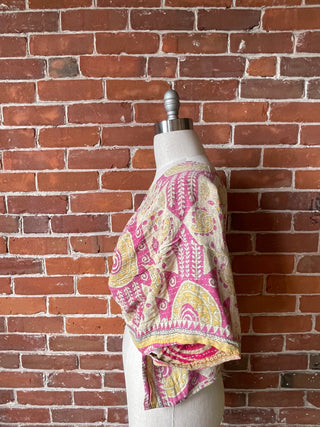 Size Small/Medium Cypress Reversible Kantha Top Item: 1117
