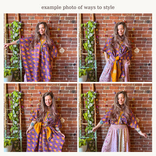 The Stella Convertible Reversible Kantha Tunic - One of A Kind - Many ways to wear
