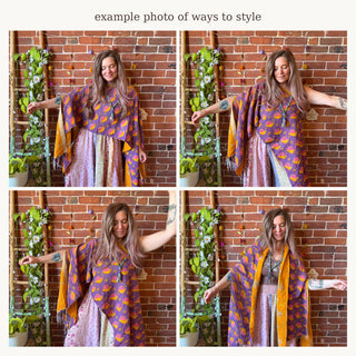 The Stella Convertible Reversible Kantha Tunic - One of A Kind - Many ways to wear