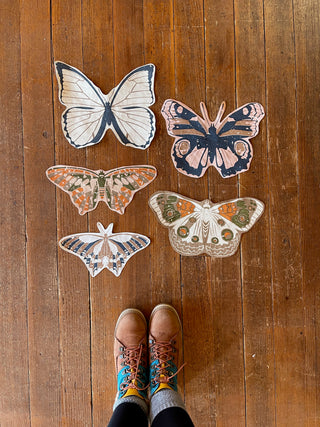 Iron On Luna Butterfly Fabric Patch Set