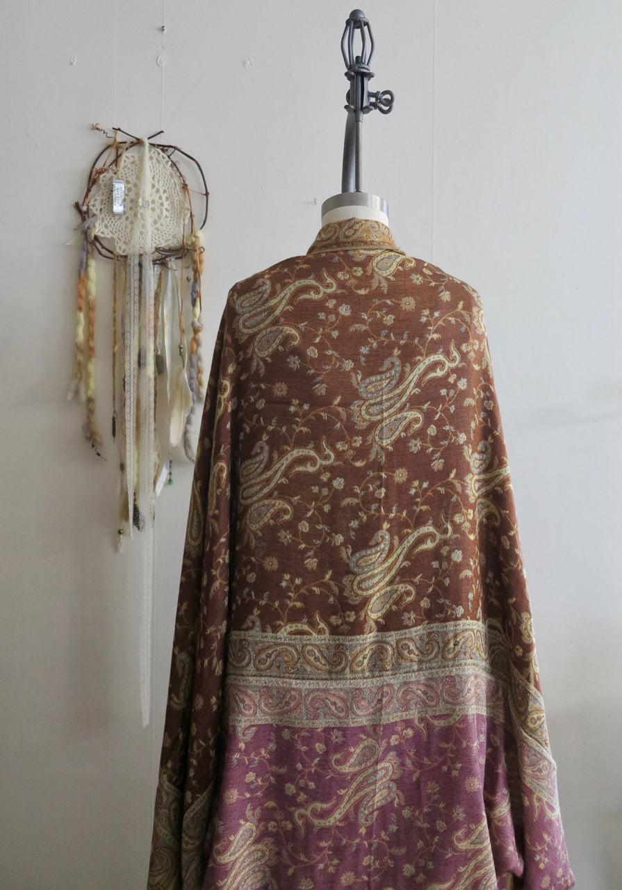 One Size Fits All. Harvest Moon Flowy Woven Fringe Robe Duster Made To Order