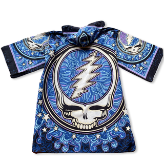 Grateful Dead Inspired Moon + Stars Celestial Tapestry Bell Sleeve Hooded Kimono