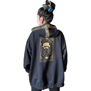 Made To Order Hoodie Sweatshirt Golden Stevie Nicks High Priestess with Golden Trim Multiple Unisex Sizes Available